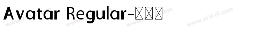 Avatar Regular字体转换
